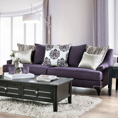 Canapé transitionnel l 91,4 po, mauve