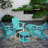HDPE Outdoor Side Table, 2-tier Adirondack Side Table, All Weather Resistance-741967948