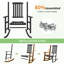 Chaise berçante en bois massif Schereville-814338199