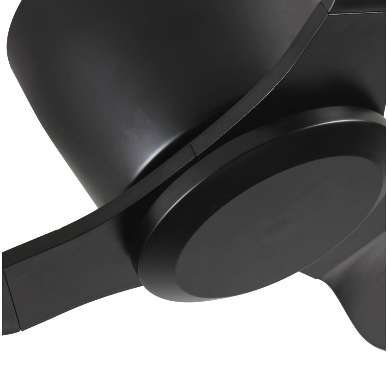Ventilateur de plafond encastré de 40 po sans lumière, 3 pales réversibles, avec moteur à courant continu réversible à 6 vitesses, ventilateur de plafond à profil bas sans lumière pour le salon