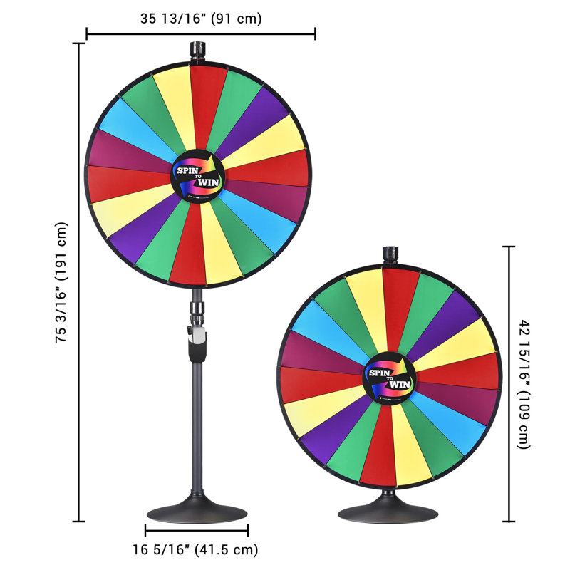 Roue Fortune WinSpin, 36 po - double usage