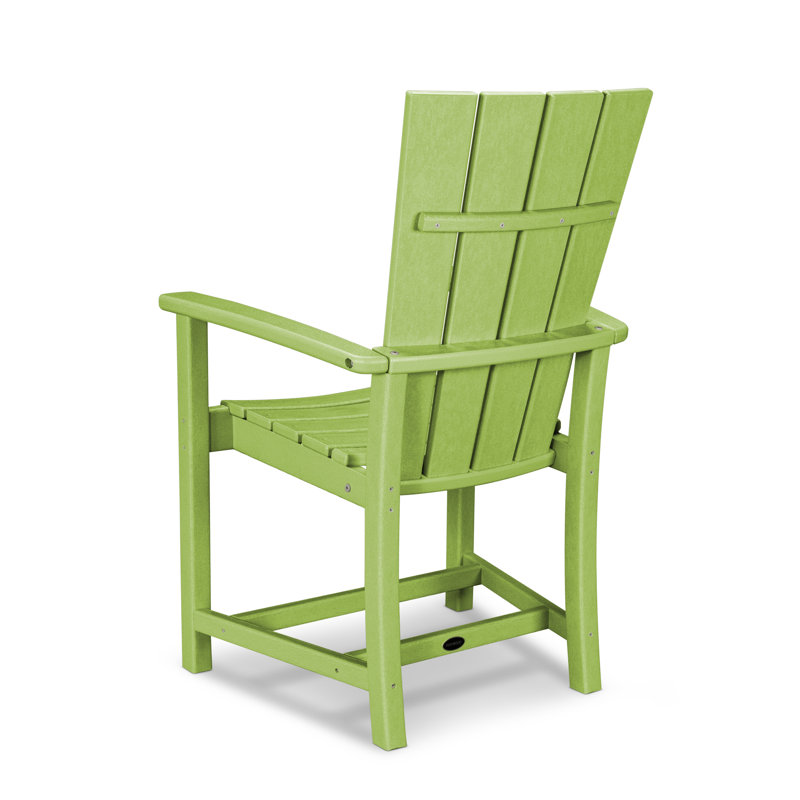 POLYWOOD Quattro Adirondack Dining Chair, Lime