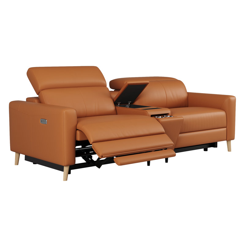 Causeuse en cuir fleur Tawanne
