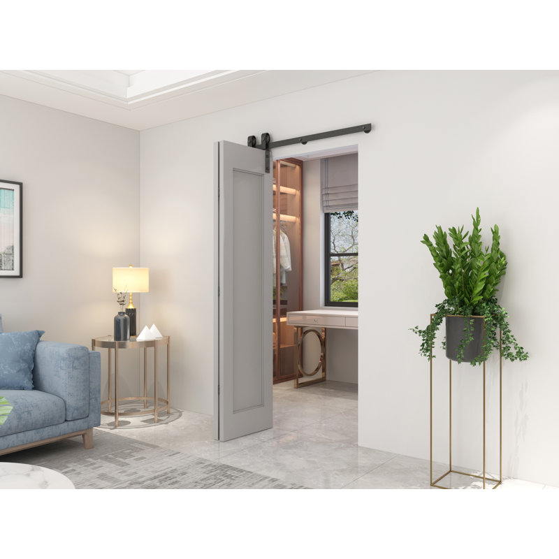 Matte Black 42" Steel Bi-Fold Door Hardware Kit