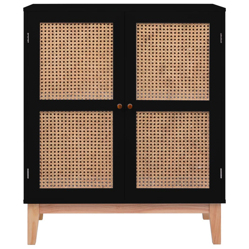 Vandiver 80cm Sideboard, Black/Light Brown