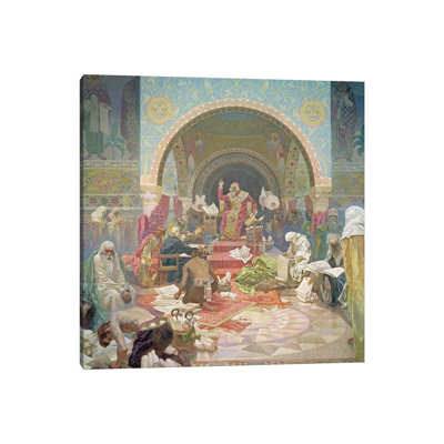 Tsar Simeon of Bulgaria, from the 'Slav Epic', 1923 by Alphonse Mucha - 1 Piece Wrapped Canvas Painting