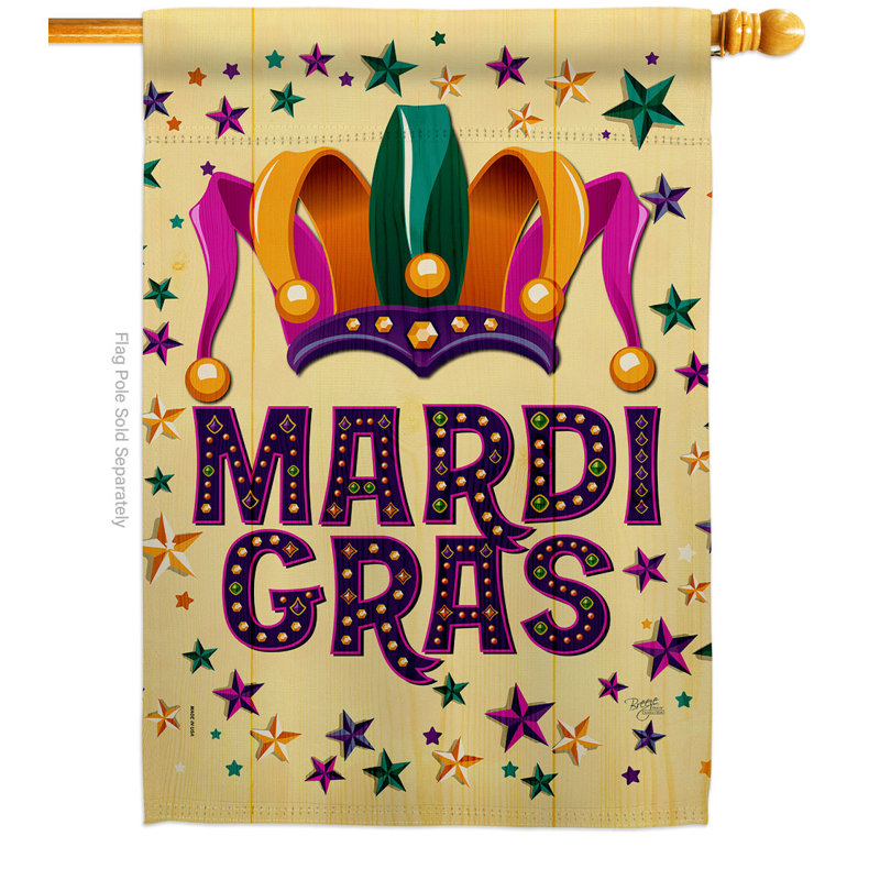 Drapeau de maison en polyester à 2 côtés 40 x 28 po