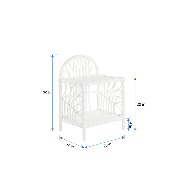 Table de chevet Deloris, Blanc