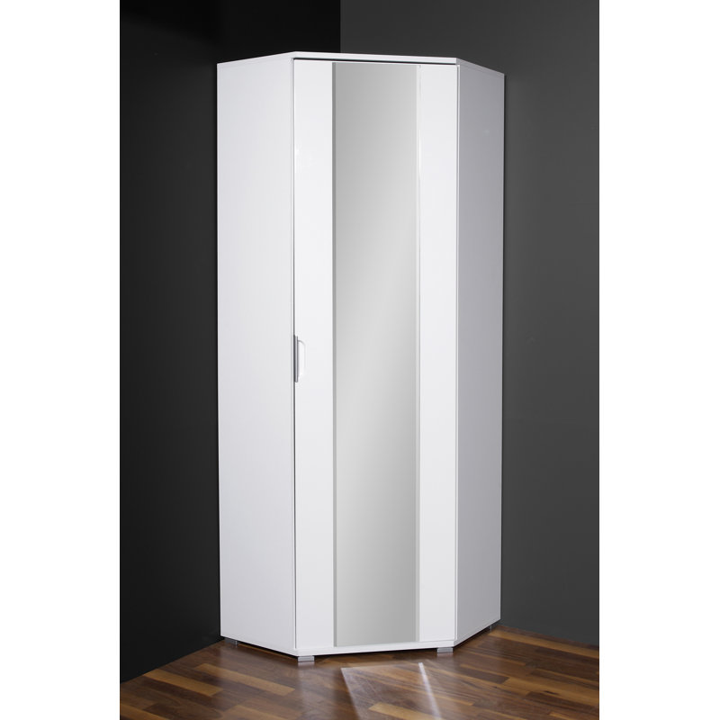 Trento 1 Door Manufactured Wood Wardrobe
