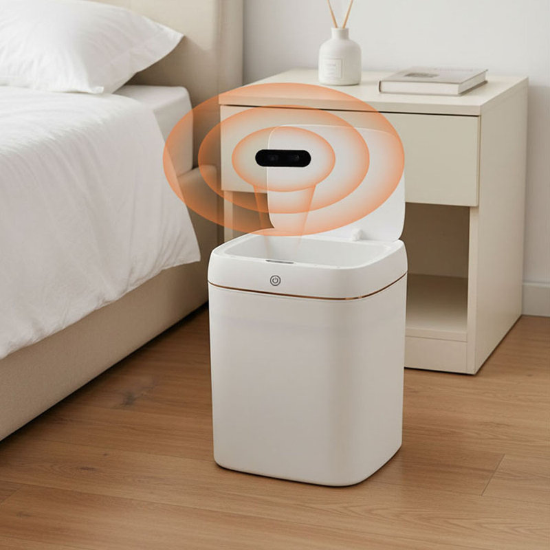 Plastic Touch Top Waste Bin - 11L