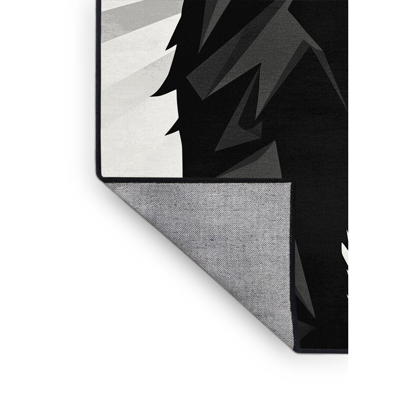 Tapis géométrique moderne lavable à la machine Pavli Baboon - gris, 3 X 5
