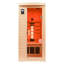 Belfry Heating Cantu 1 - Person Indoor Bluetooth Compatible FAR Infrared Sauna with Remote Control in Hemlock