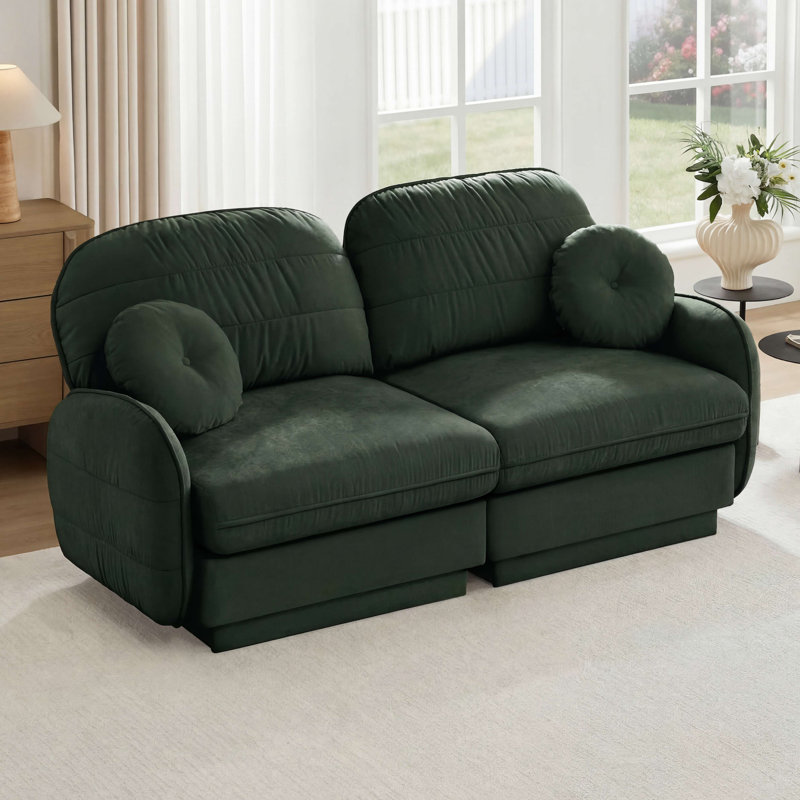 Canapé Chenille Cloud, Vert