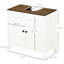 Commode de plancher sous le lavabo, tablette réglable, armoire à portes doubles, debout, lavabo, matériaux