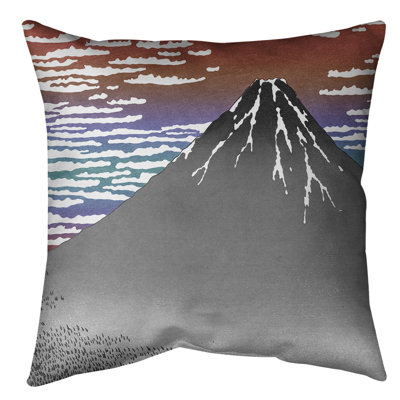 Katsushika Hokusai Reversible Throw Pillow