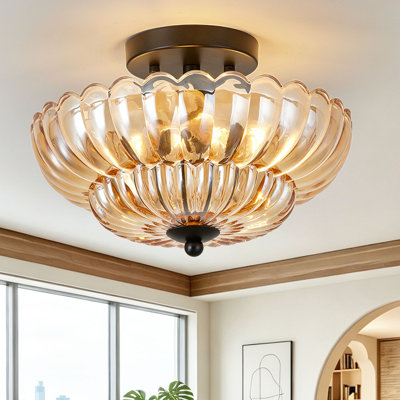 11.8IN Semi Flush Mount Ceiling Light Fixture