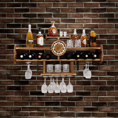 Wine Rack Wall Mounted Wood