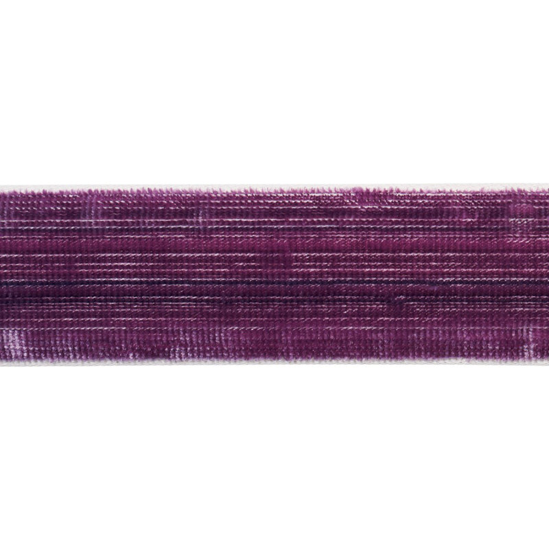 Ruban de velours étroit Gaspard, Aubergine
