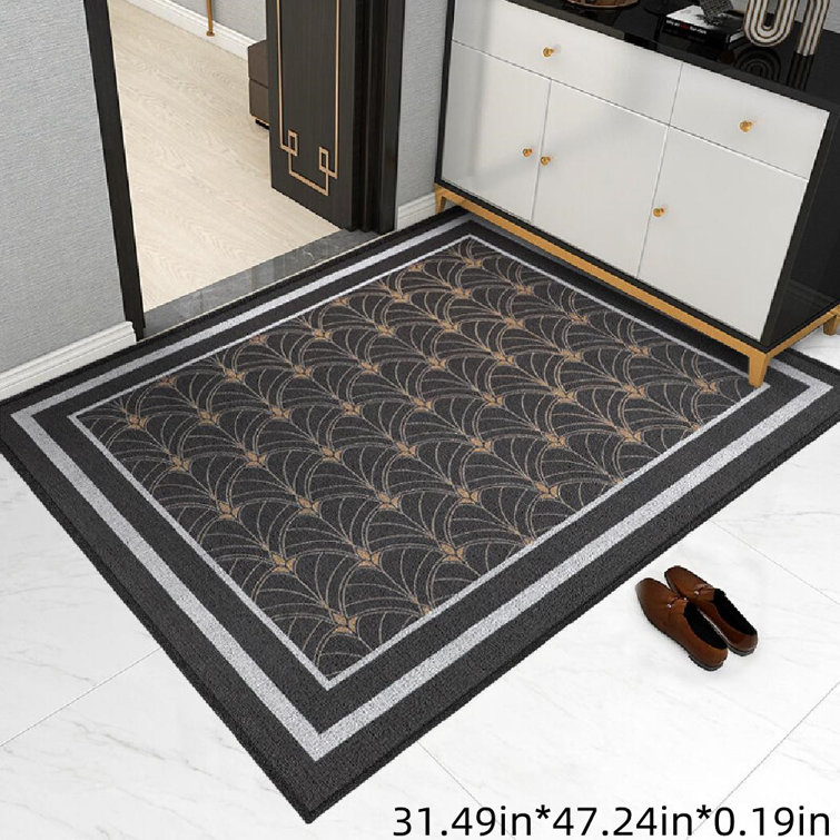 Non-Slip Outdoor Door Mat Latitude Run Mat Size: 31.49 W x 47.24 L, Color: Gray