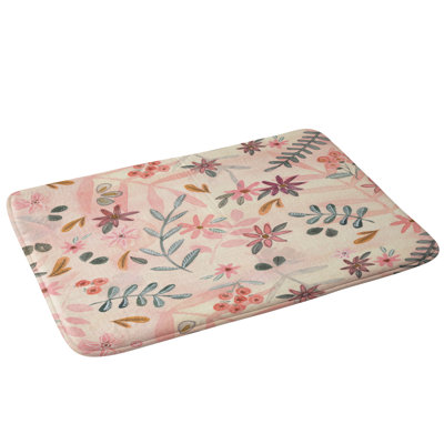 Tapis pour salle de bain floral féminin