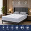 Surmatelas en mousse viscoélastique double couche 4 "avec viscose dérivé du bambou 2" mousse viscoélastique gélifiée rafraîchissante 2 "pour soulager les maux de dos-131532505