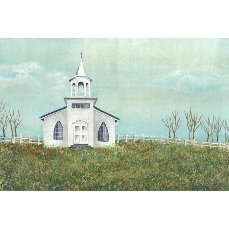 Country Church I by Regina Moore - Wrapped Canvas Print, 61cm H x 91cm W x 3.8cm D