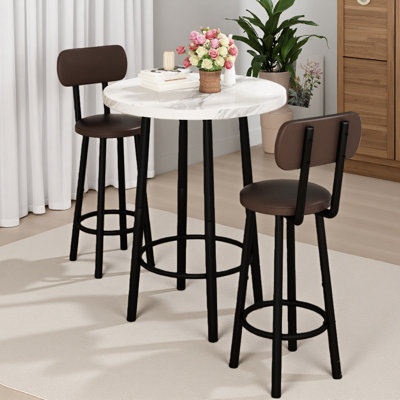 Akillies 2 - Person Four Leg Dining Set