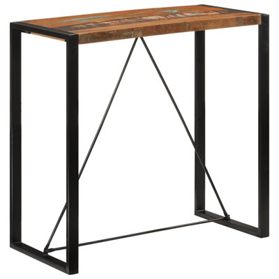 Rectangular Metal Outdoor Bar Table , 110cm cm W 55cm cm D