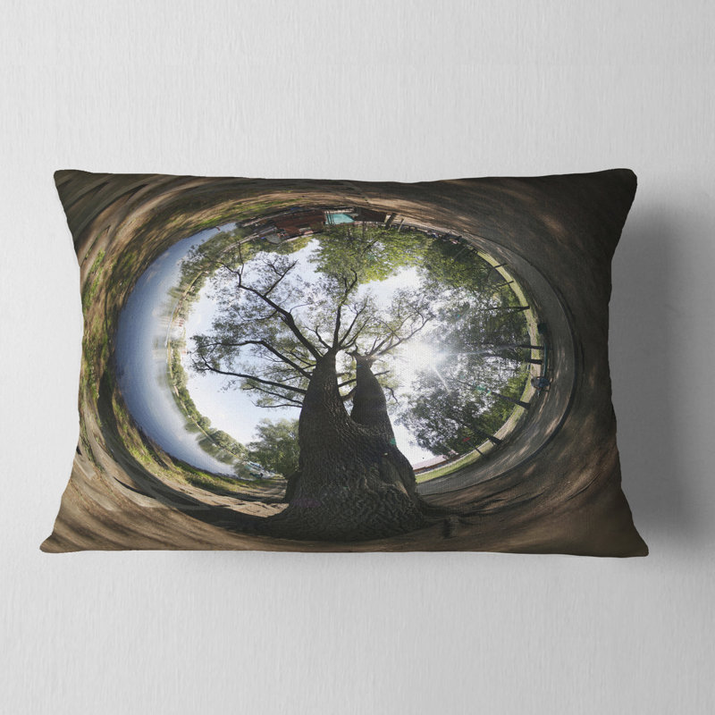 Coussin lombaire panoramique tree ufa little planet