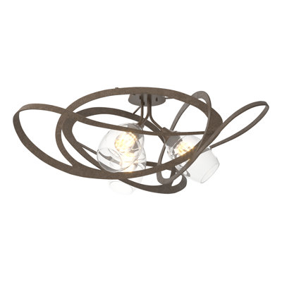 Plafonnier semi-encastré 3 lumières 37,2 po Nest