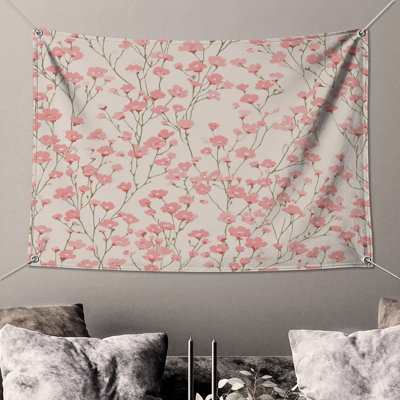 Floral Wall Tapestry   Nature Wall Decor