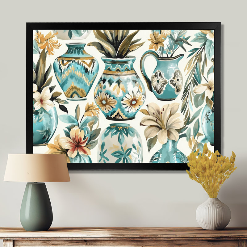 «Green and White», reproduction d'art sur toile, H 30 po x l 40 po, Reproduction encadrée d'une seule photo sans pass, Noir