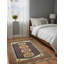 Tapis rectangulaire unique en laine noué à la main de style prune de 6 pi 3 po x 4 pi 8 po Tannim