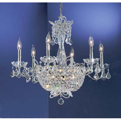 Lustree empire 6 lumières à bougie de style bougie Griffis