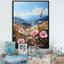 «Purple Pe pivoines Field In Moutain II», reproduction d'art sur toile