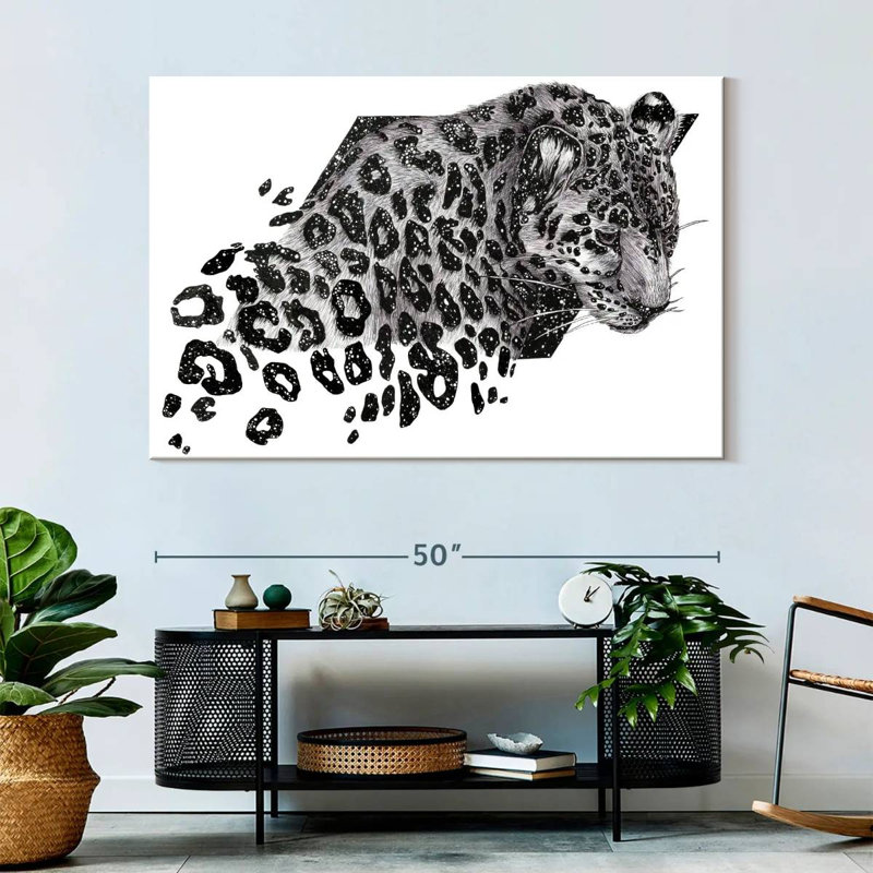 Brampt Cosmic Leopard, 34" H x 51" W