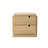 20.8'' Japandi Nightstand with 2 Drawers, Natural Oak MDF Bedside Table