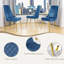 Chaise d'appoint rembourrée en velours-442841004