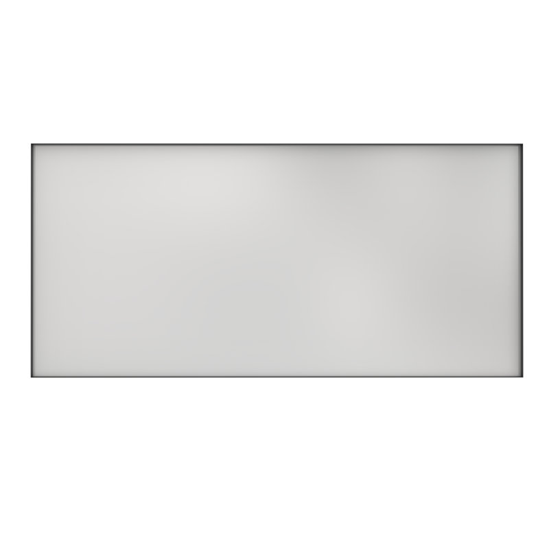 Metal Rectangle Mirror, Black, 32" x 72"