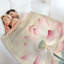 Jeté en flanelle de luxe Pinklotus Blossom-133027809