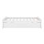 Lit plateforme simple avec rangement, bois d'hévéa massif, lit de jour avec tiroirs de rangement, cadre de lit d'angle, support à lattes en bois-611483611