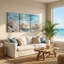 3 Piece Wrapped Canvas Print-754022318