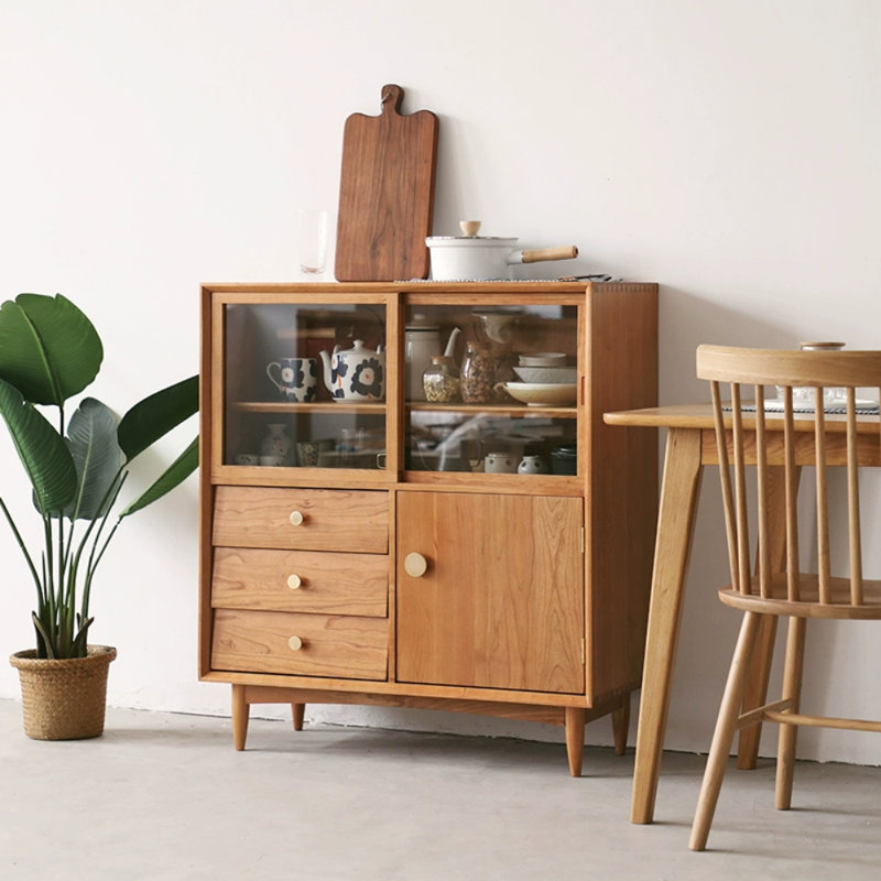 Buffet simple multifonctionnel, Brun