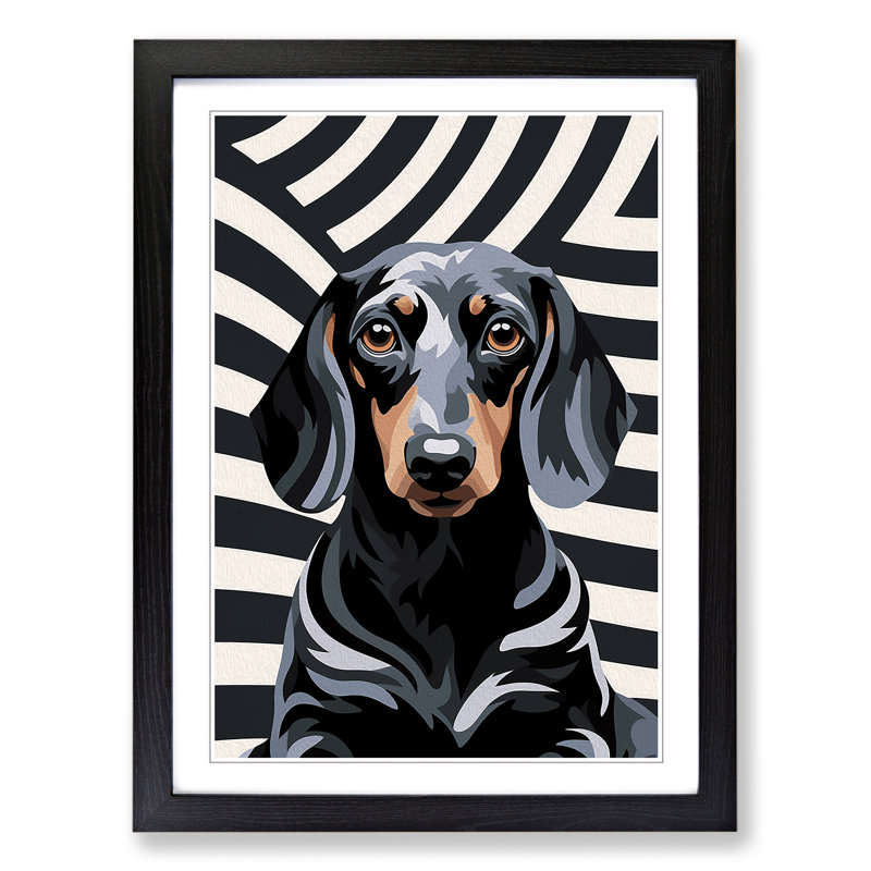 Single Picture Frame Print on Wood, Black Framed, 64cm H x 46cm W