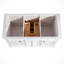 Meuble-lavabo simple autoportant de 48 po avec plateau en marbre entièrement assemblé