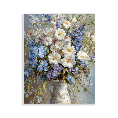 Flowers in Chinoiserie Vase Wall Plaque, design by Franklyn Gregory