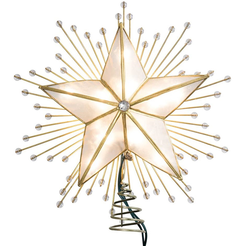 10'' Metal Lighted Tree Topper