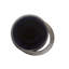 Black Ore Glass Vase with metal accent- Medium-1254592646