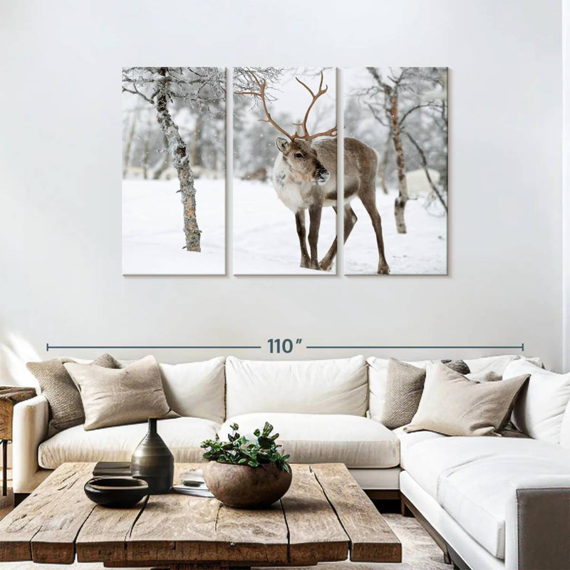 Brampt Lapland Reindeer, 48" H x 74" W