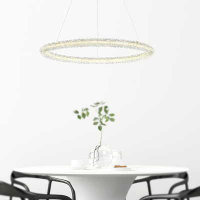 1 - Light Chrome LED Sphere Pendant